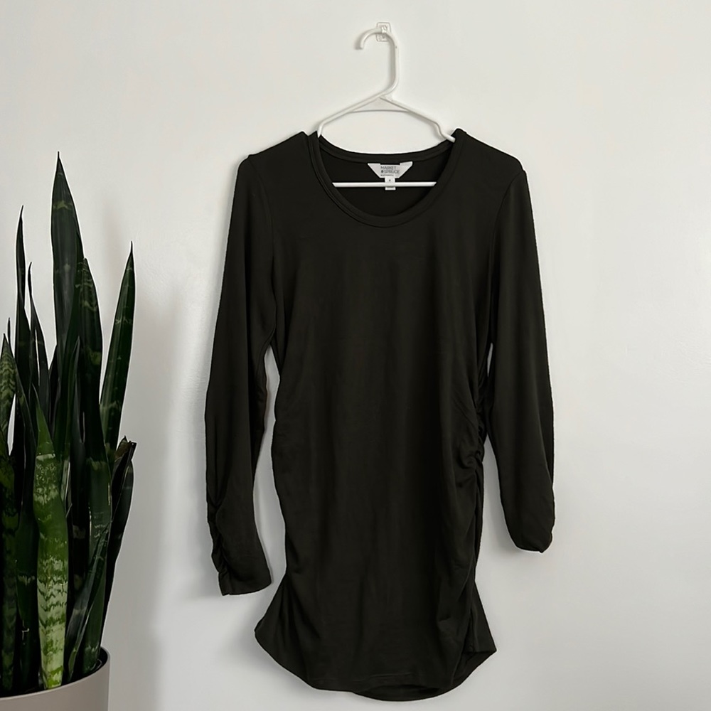 Long Sleeve Maternity Elbow Patch Top